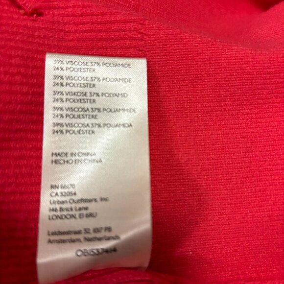 Free People Womens Coral Pink Ribbed Open-Front Blazer Cardigan Size XS - Picture 9 of 9